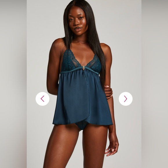 New with Tags Hunkemoller BD Satin Lace Riri Size Small - Picture 3 of 10